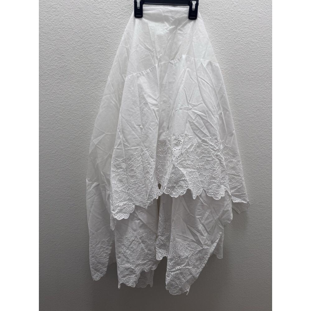 NoJo White Eyelet Bed Skirt 50% Cotton 50% Polyester Bedroom Decor